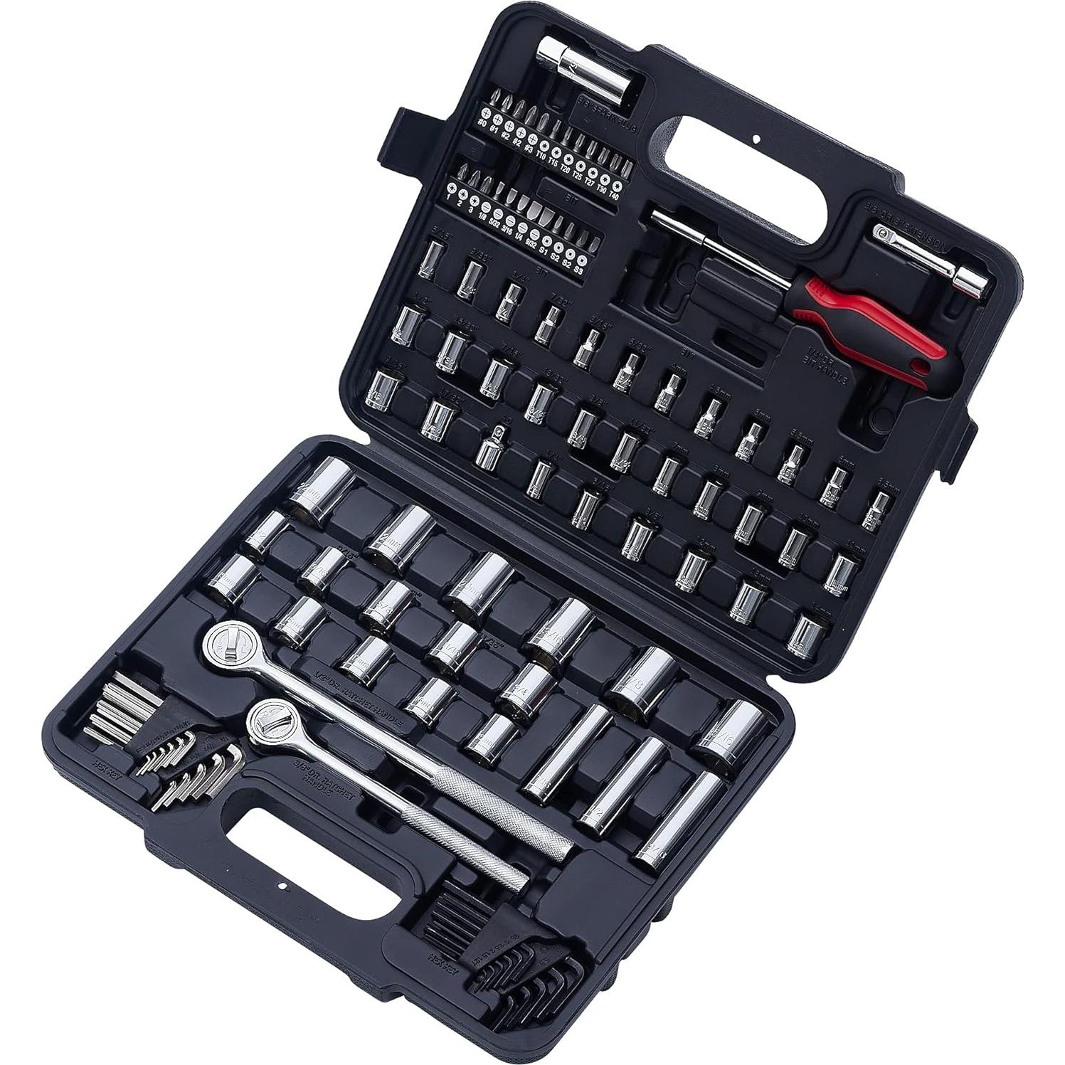 Juego de 120 Piezas MECHMAX de Herramientas Mecánicas