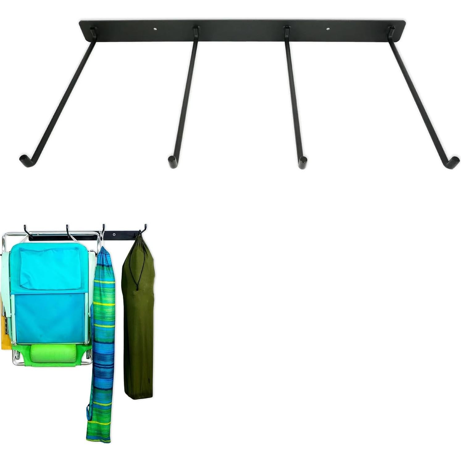 Soporte de Almacenamiento para Sillas Plegables StoreYourBoard - 2 Unidades, Soporta 90.7 kg