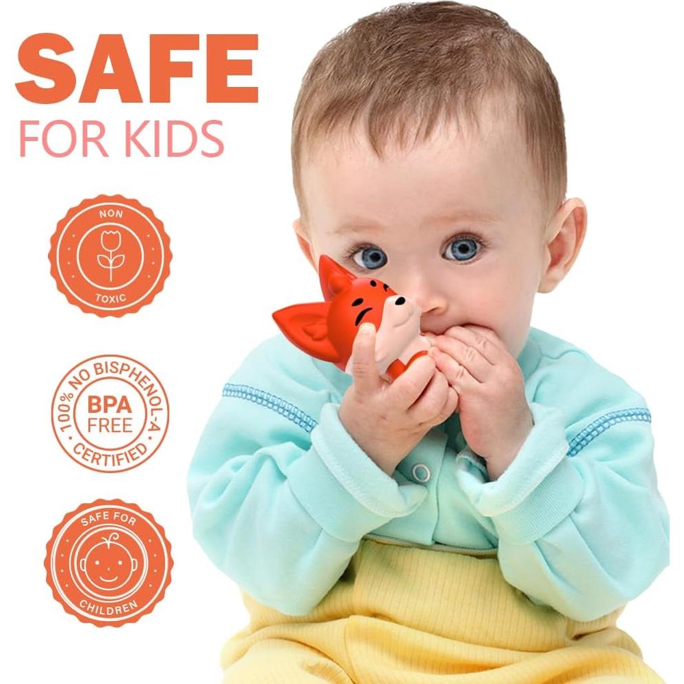 Set de Juguetes de Baño Oriate con Barco y 5 Títeres de Dedo