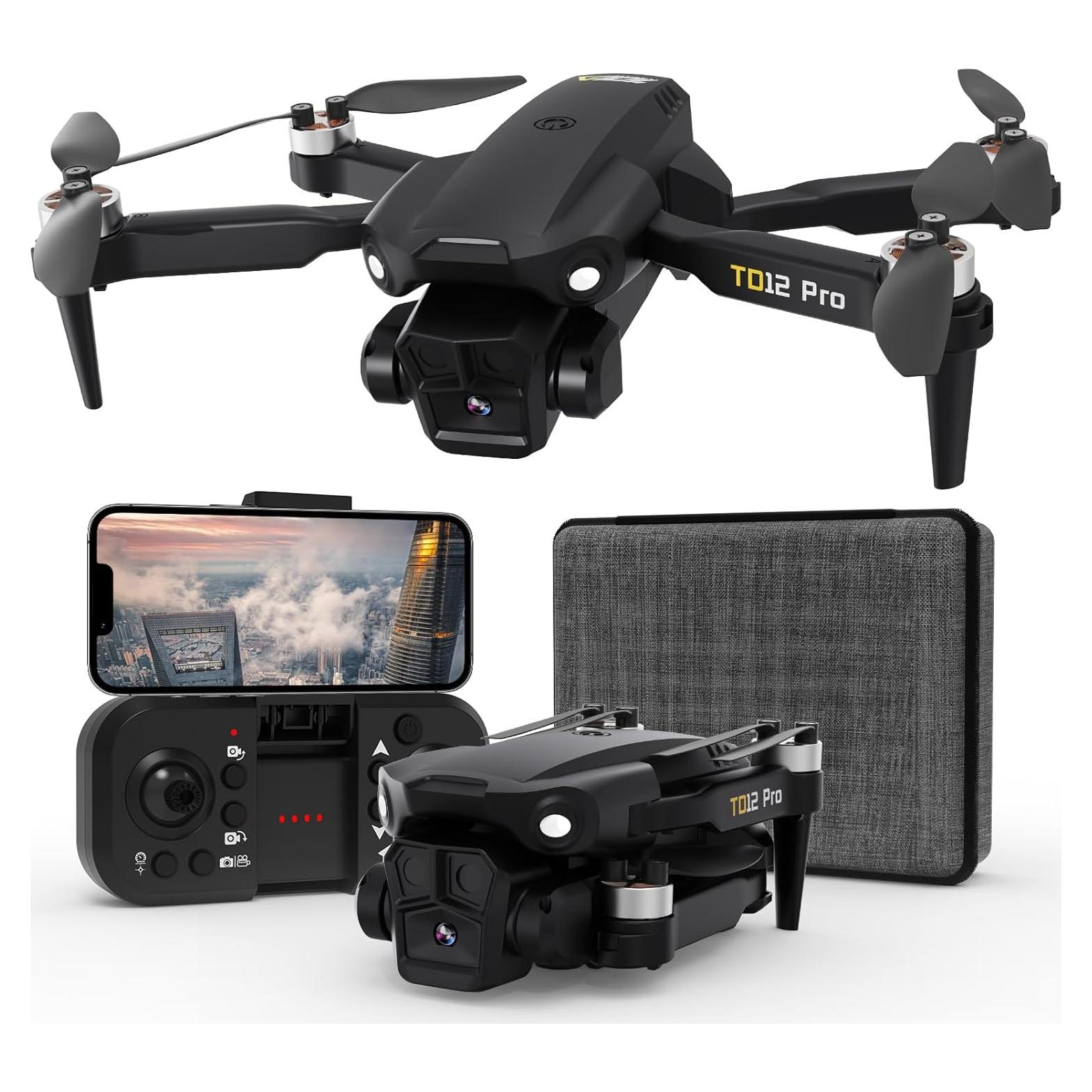 Drone Toladrone TD12Pro con cámara HD 1080P y motor sin escobillas