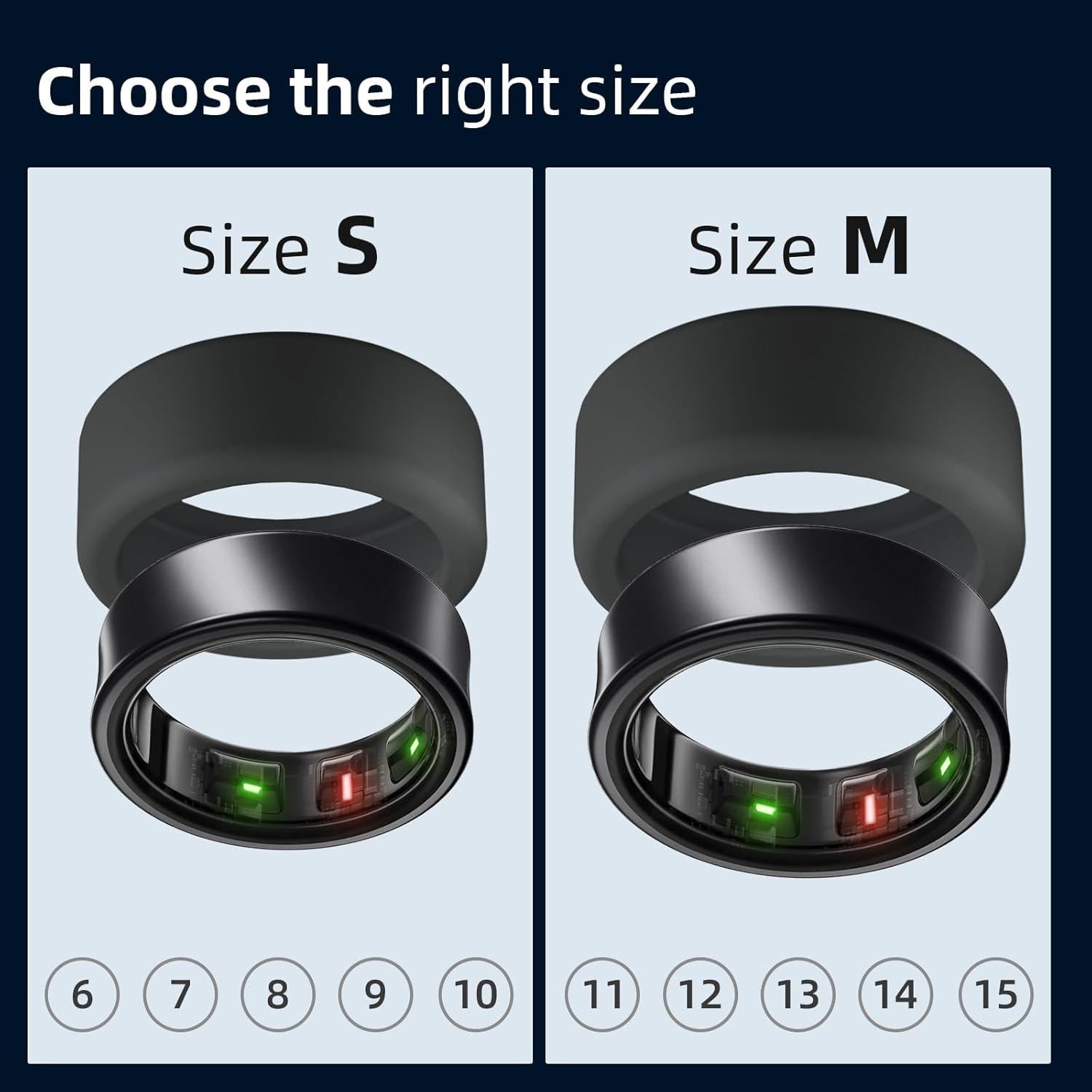 Paquete de 10 fundas de silicona NewJourney para Oura Ring Gen 4/3