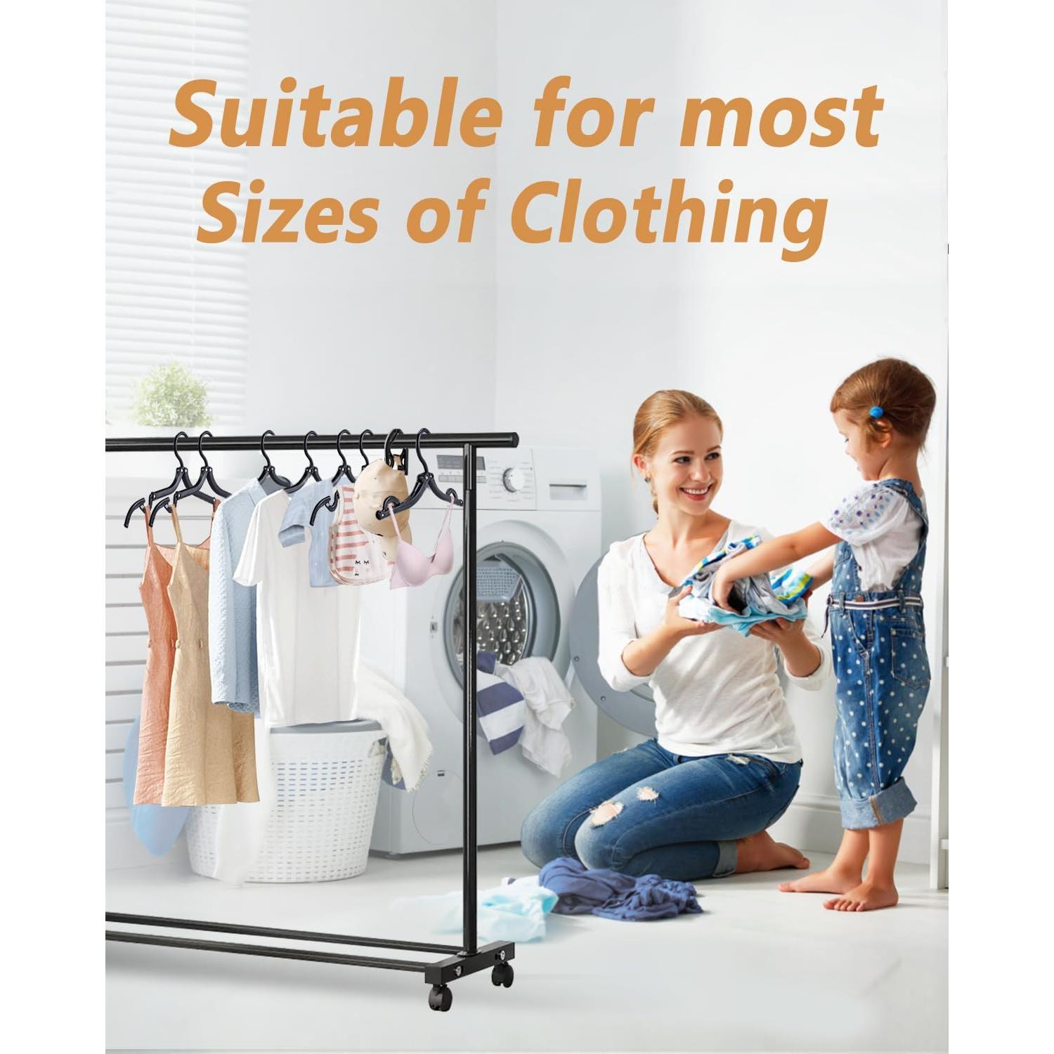 Set de 10 Perchas Plegables Sazfli - Antideslizantes y Compactas