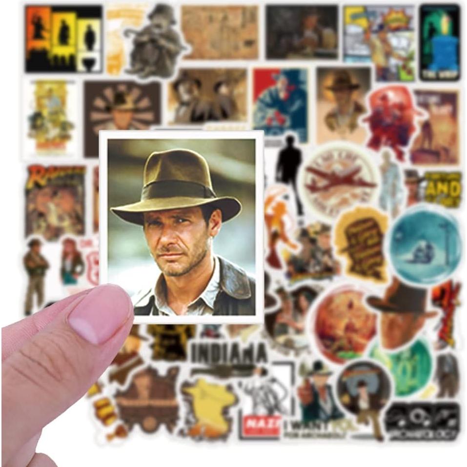 Pack de 51 Stickers Indiana Jones | Vinilo Impermeable
