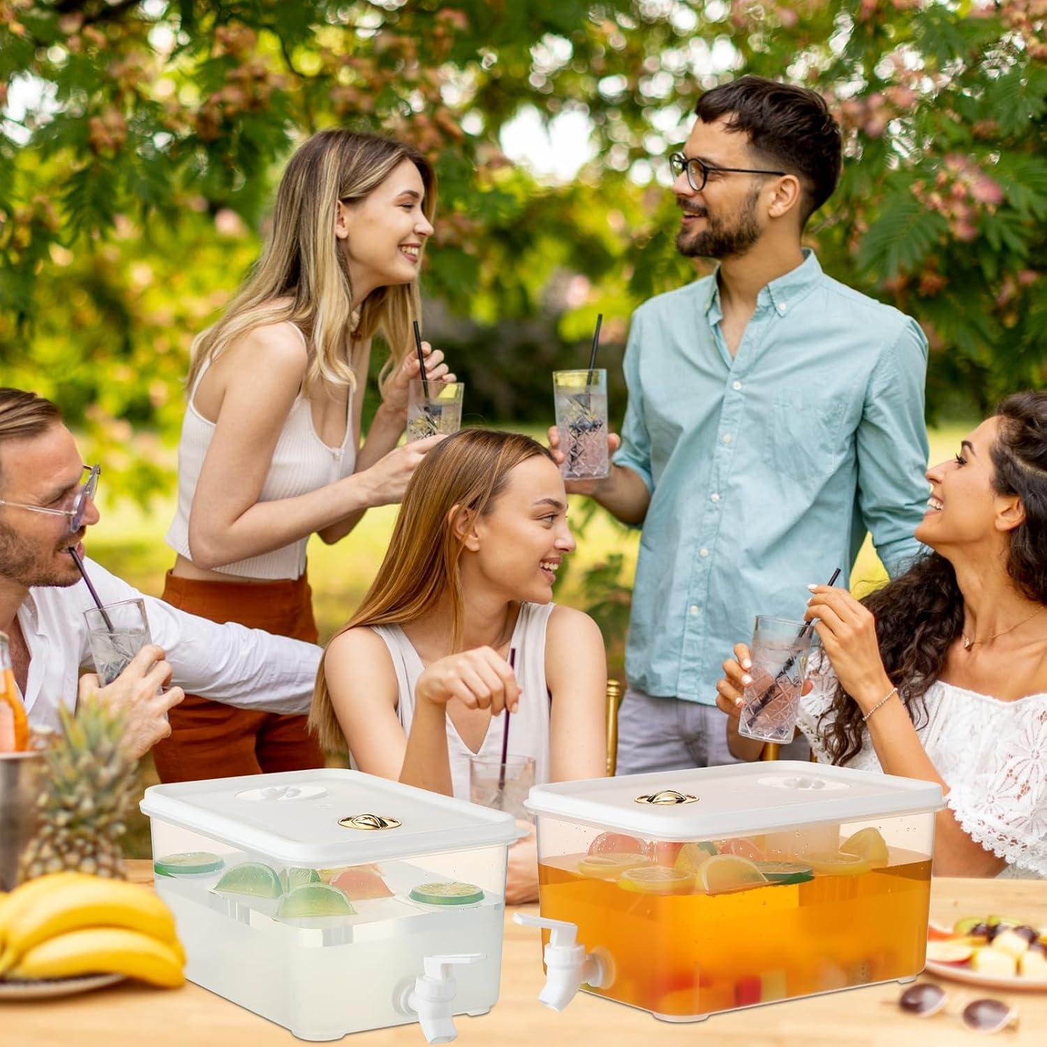 Dispensador de Bebidas Domensi 5.68L 2 Pack con Grifo y Filtro