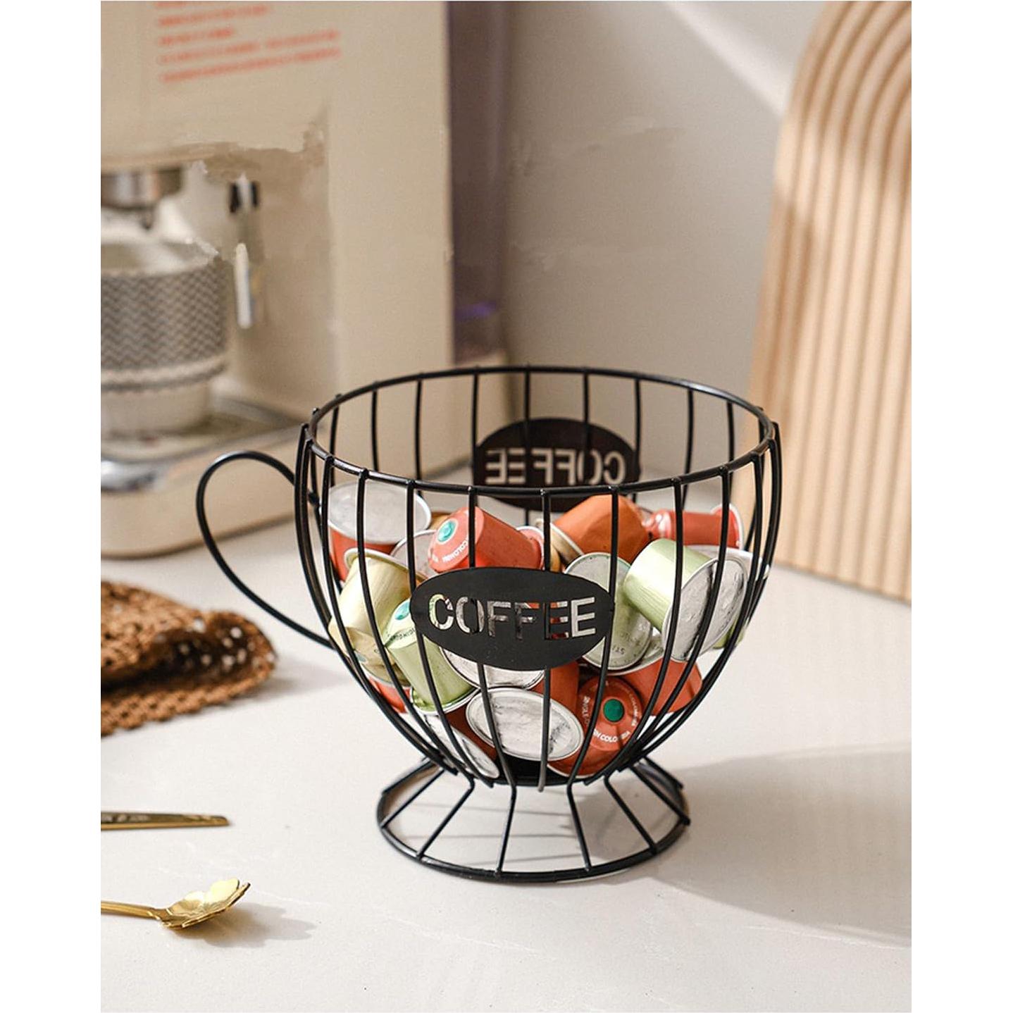 Soporte para cápsulas de café Agirlvct Negro 19x19x14 cm