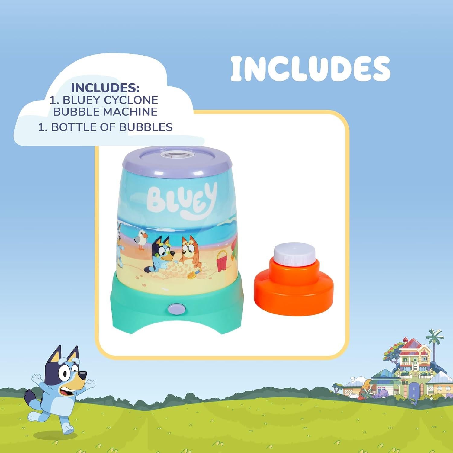 Máquina de Burbujas Cyclone Bluey a Prueba de Derrames 118ml