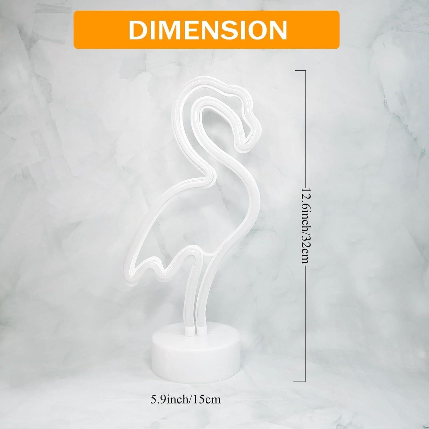 Luz de Neón LED Flamingo Rosa VIFULIN - Decoración Multicolor