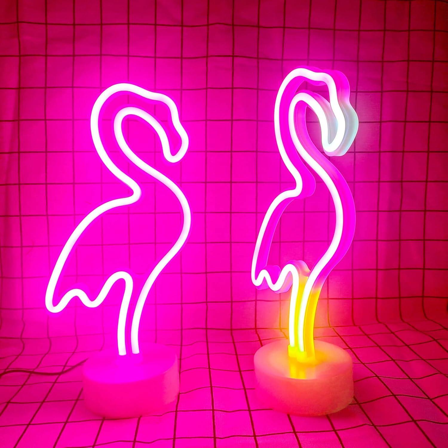 Luz de Neón LED Flamingo Rosa VIFULIN - Decoración Multicolor