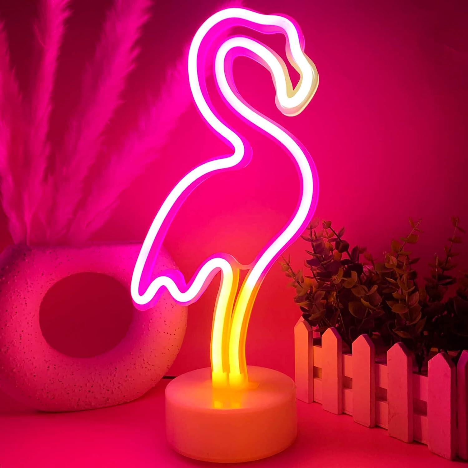 Luz de Neón LED Flamingo Rosa VIFULIN - Decoración Multicolor