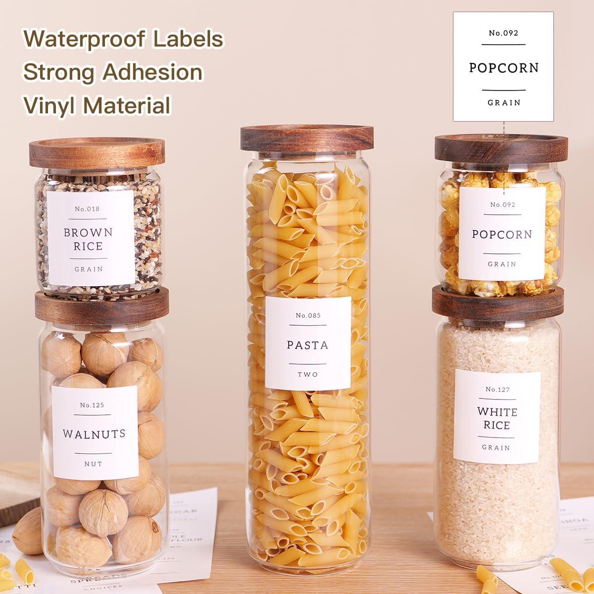 5 Tarros de Almacenamiento de Vidrio CZZGSM con Tapa Hermética