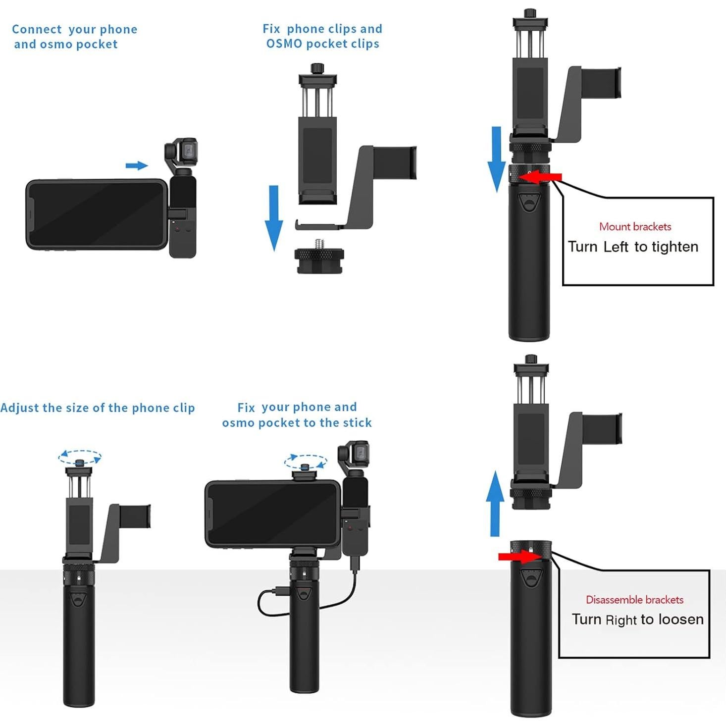 Power Stick Smatree 5000mAh para DJI Osmo Pocket 2/1