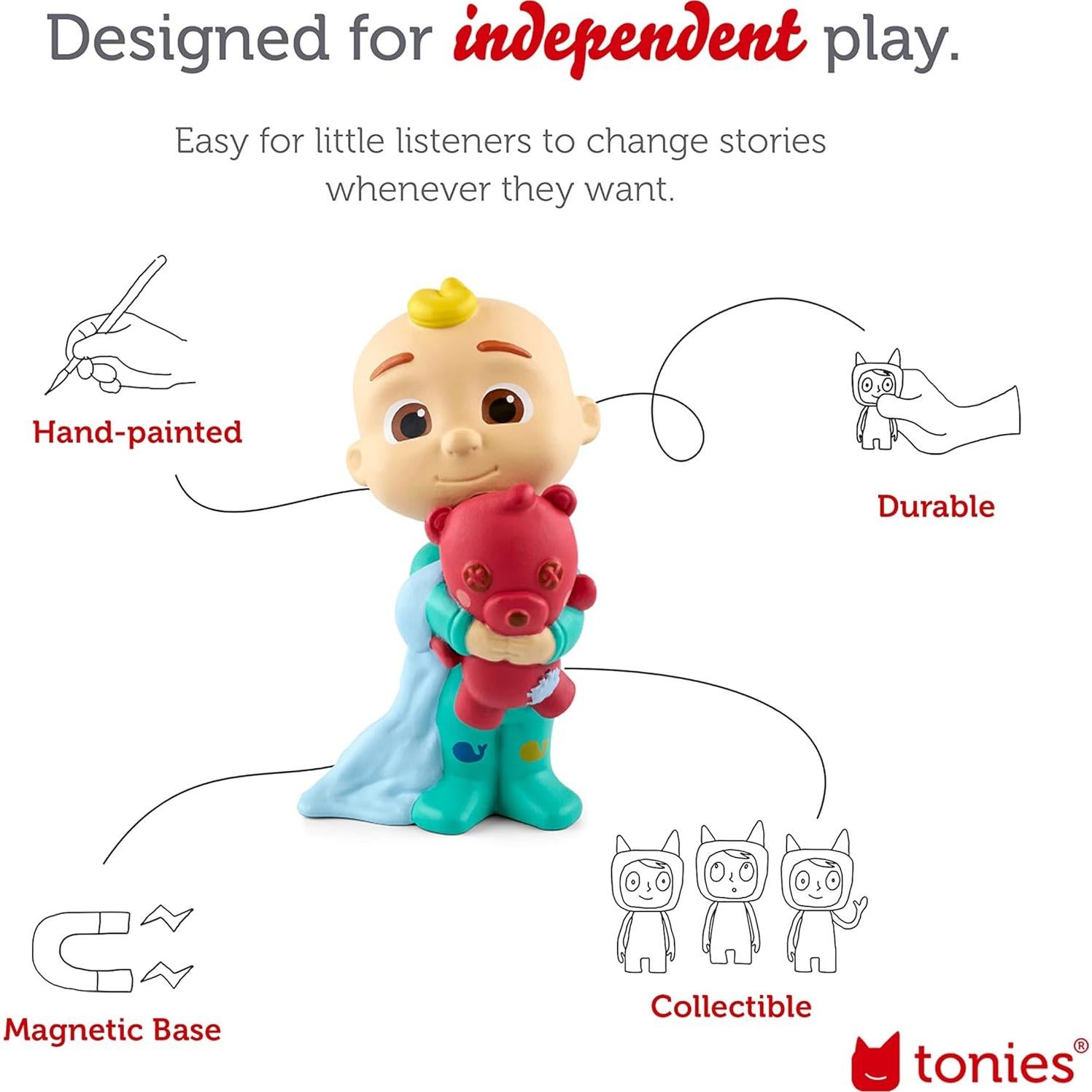 Tonies CoComelon: Getting Ready with JJ Audio Toy Figurine from Moonbug