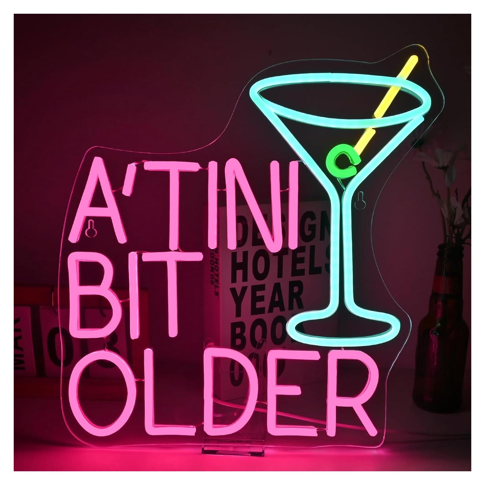 Letrero de Neón Regulable DREAMFORT Martini 35x38cm USB