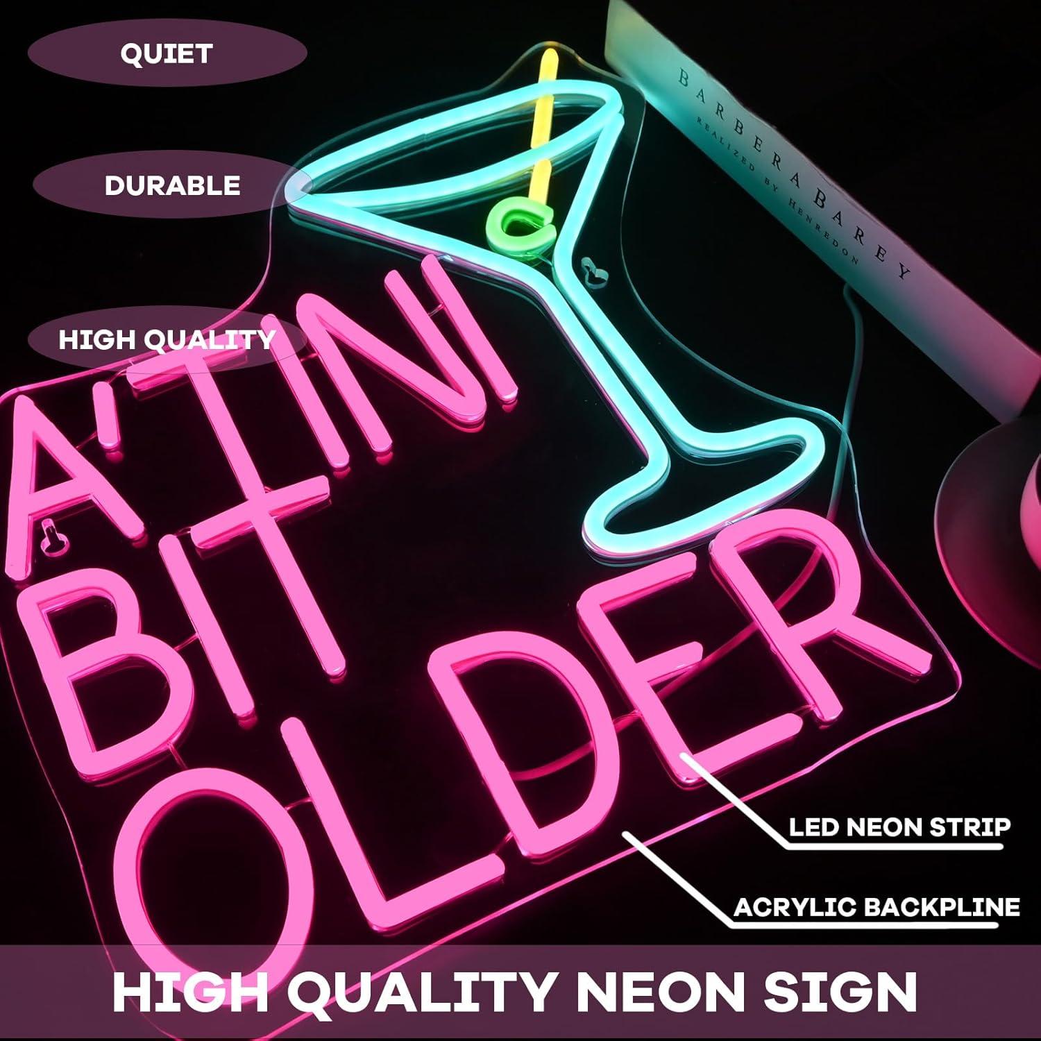 Letrero de Neón Regulable DREAMFORT Martini 35x38cm USB