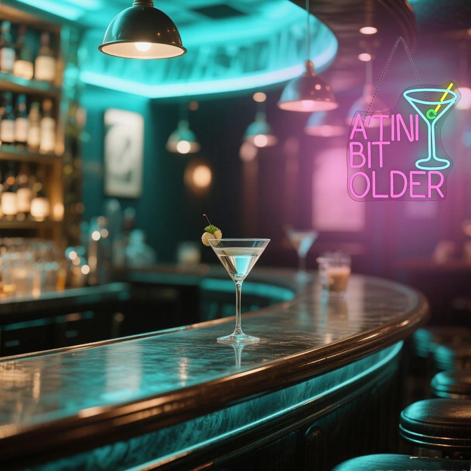 Letrero de Neón Regulable DREAMFORT Martini 35x38cm USB