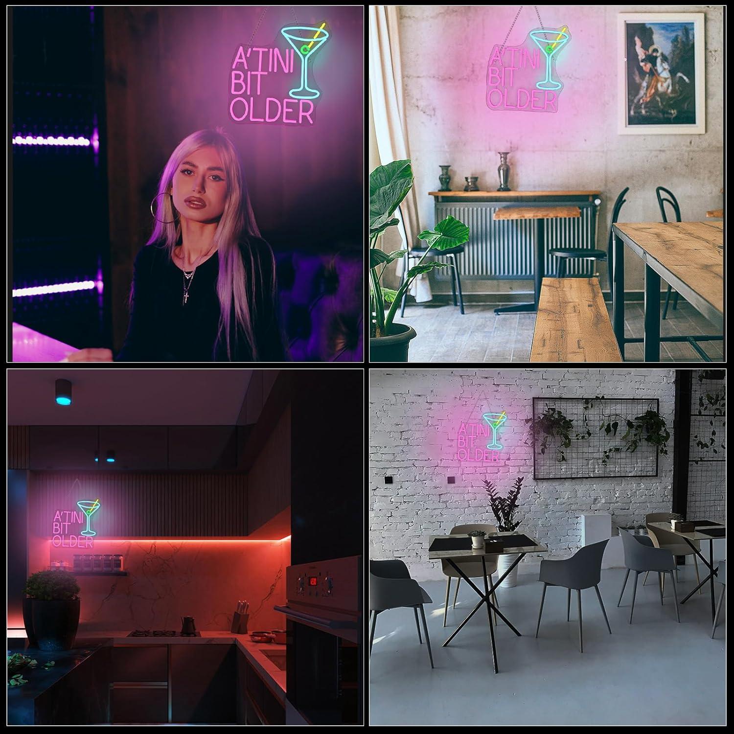 Letrero de Neón Regulable DREAMFORT Martini 35x38cm USB