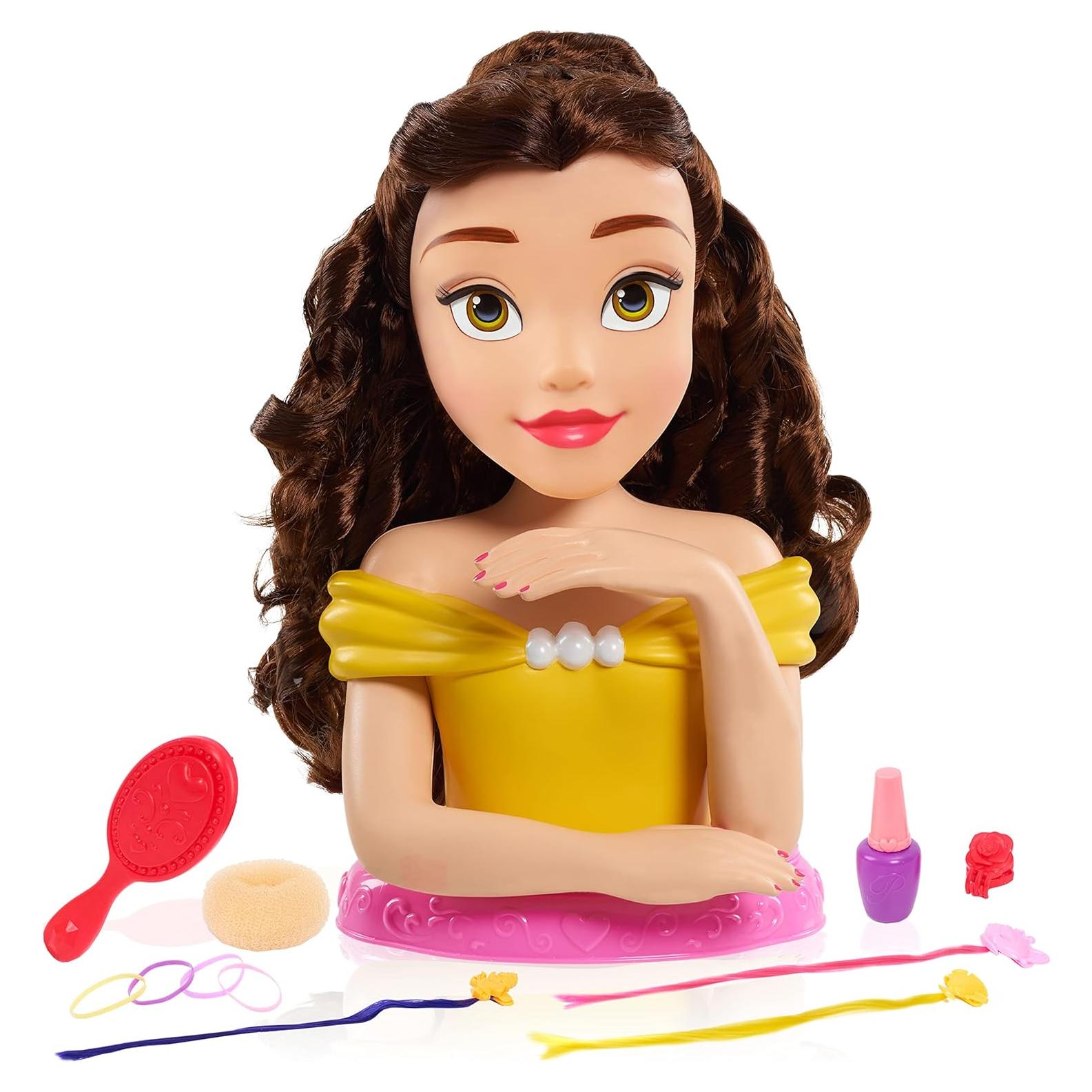 Cabeza de Estilo Deluxe Belle Disney Princess con 12 Accesorios