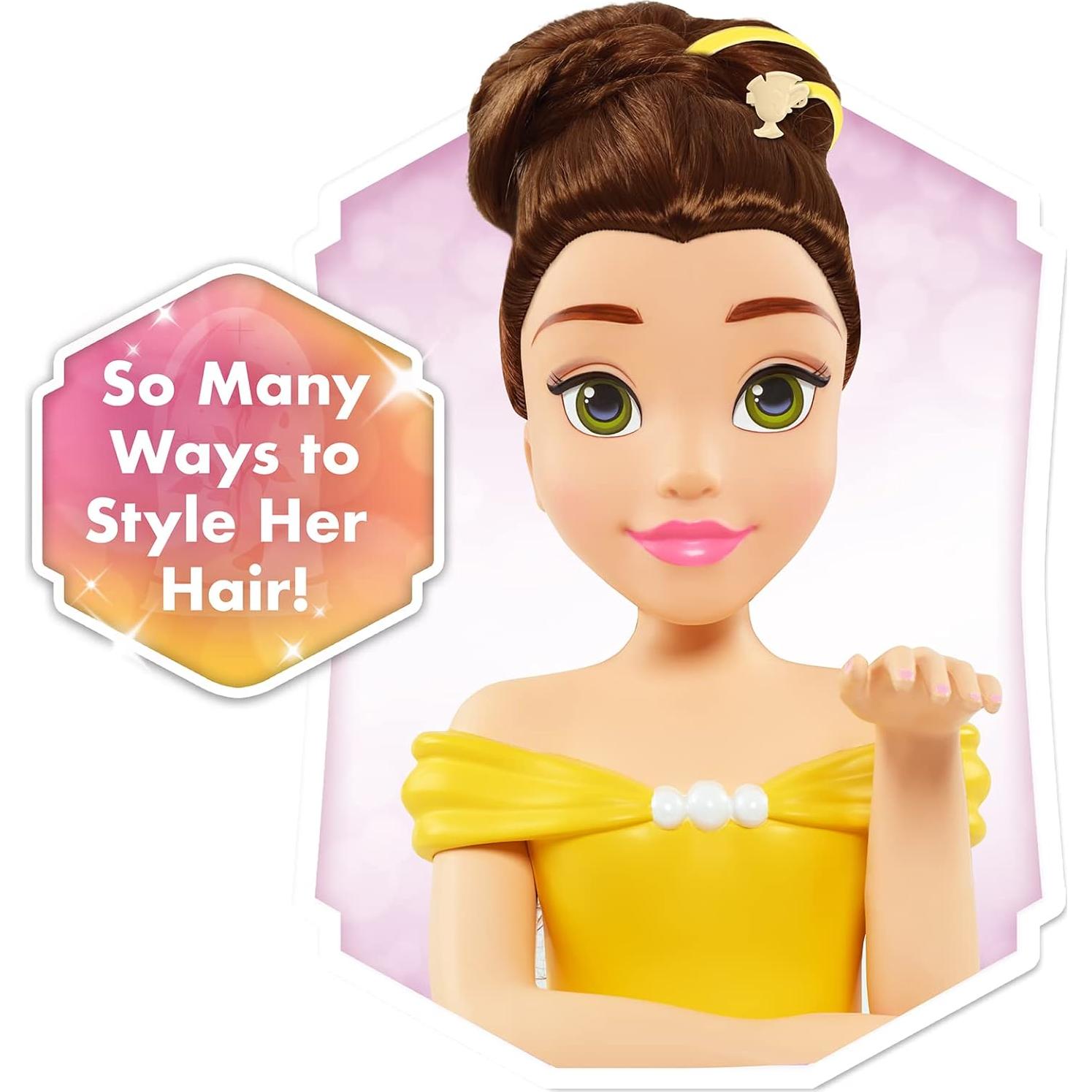 Cabeza de Estilo Deluxe Belle Disney Princess con 12 Accesorios