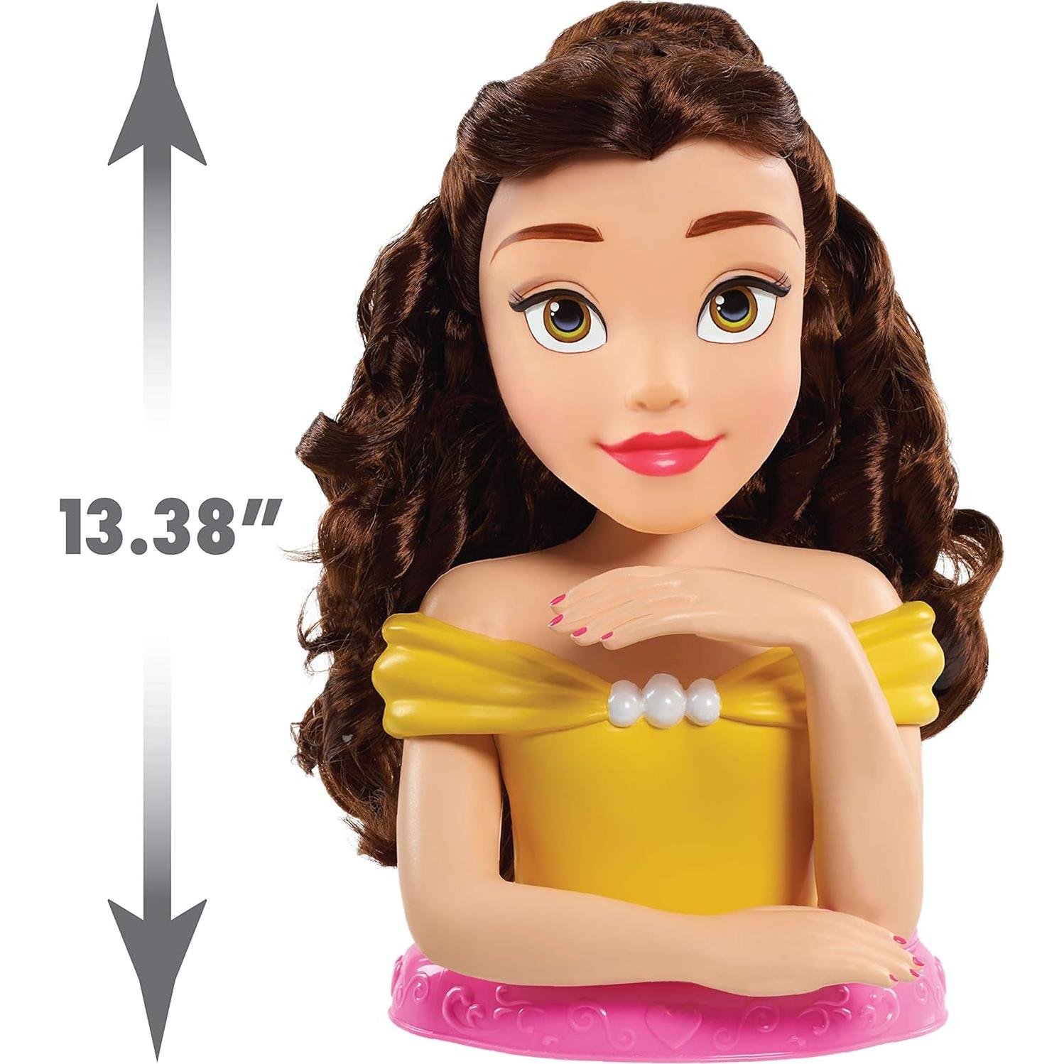 Cabeza de Estilo Deluxe Belle Disney Princess con 12 Accesorios