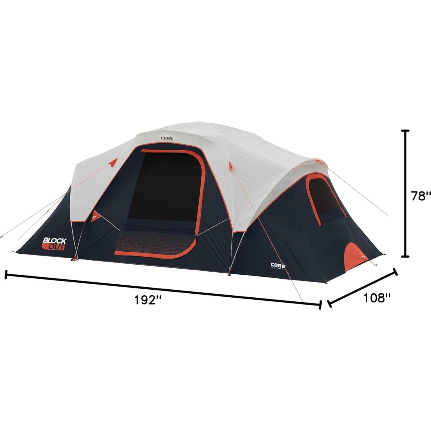 Tienda de Camping CORE Blockout para 9 Personas - 4.88x2.74m