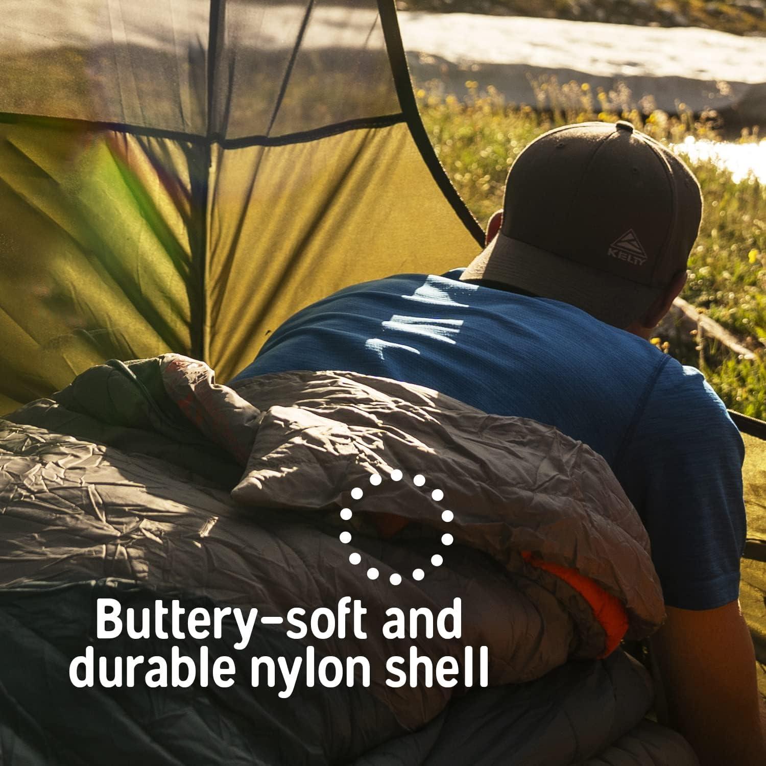 Kelty Cosmic Synthetic Fill 40 Degree Backpacking Sleeping Bag with Compression Straps, Compact and Lightweight, 2022