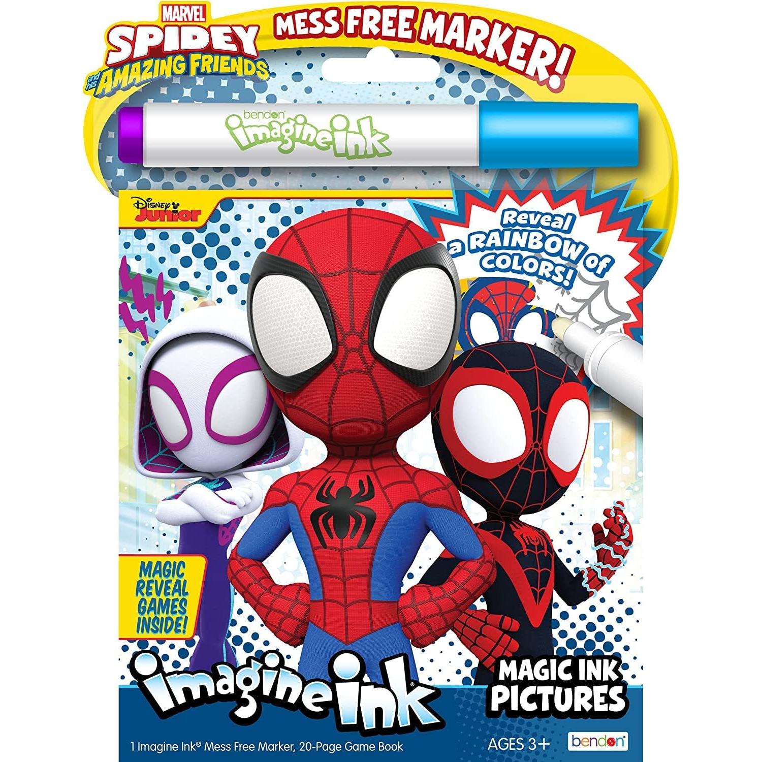 Set de 3 Libros para Colorear Imagine Ink Bendon - Spidey, Paw Patrol, Mickey
