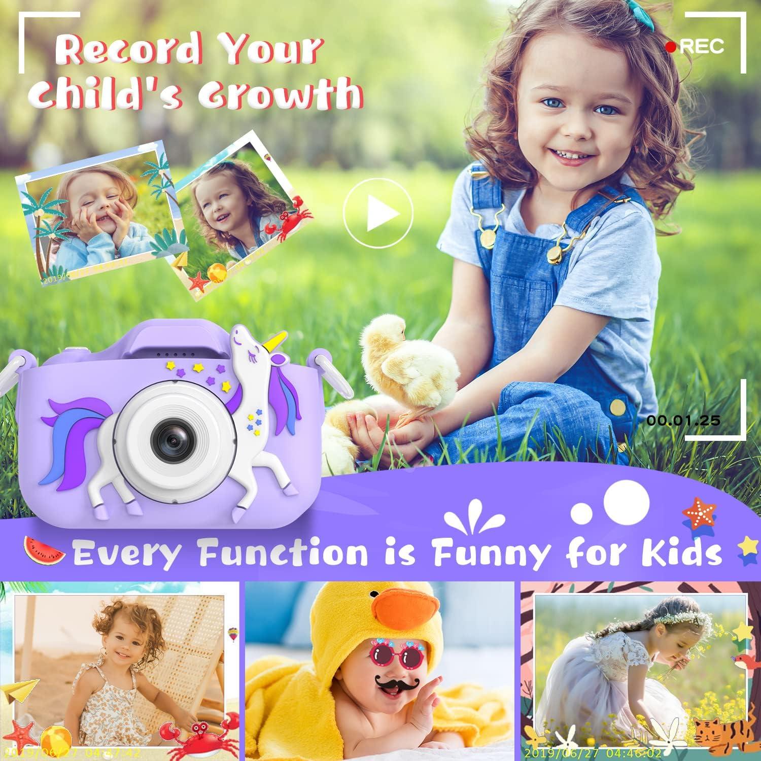 Cámara Infantil Selfie Dwfit Upgrade HD 12MP Unicornio