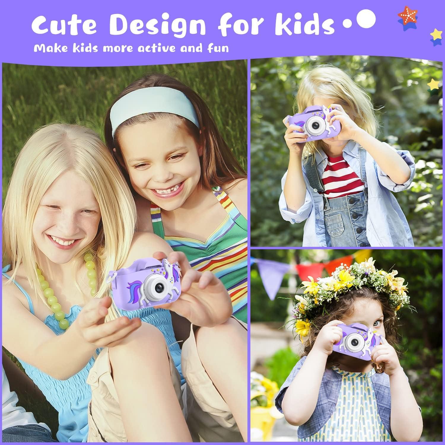 Cámara Infantil Selfie Dwfit Upgrade HD 12MP Unicornio