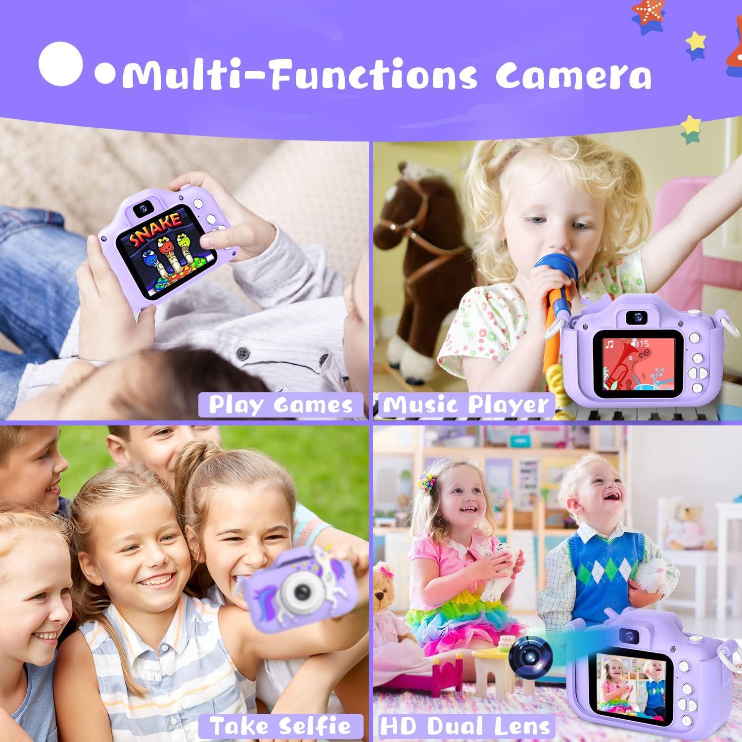 Cámara Infantil Selfie Dwfit Upgrade HD 12MP Unicornio