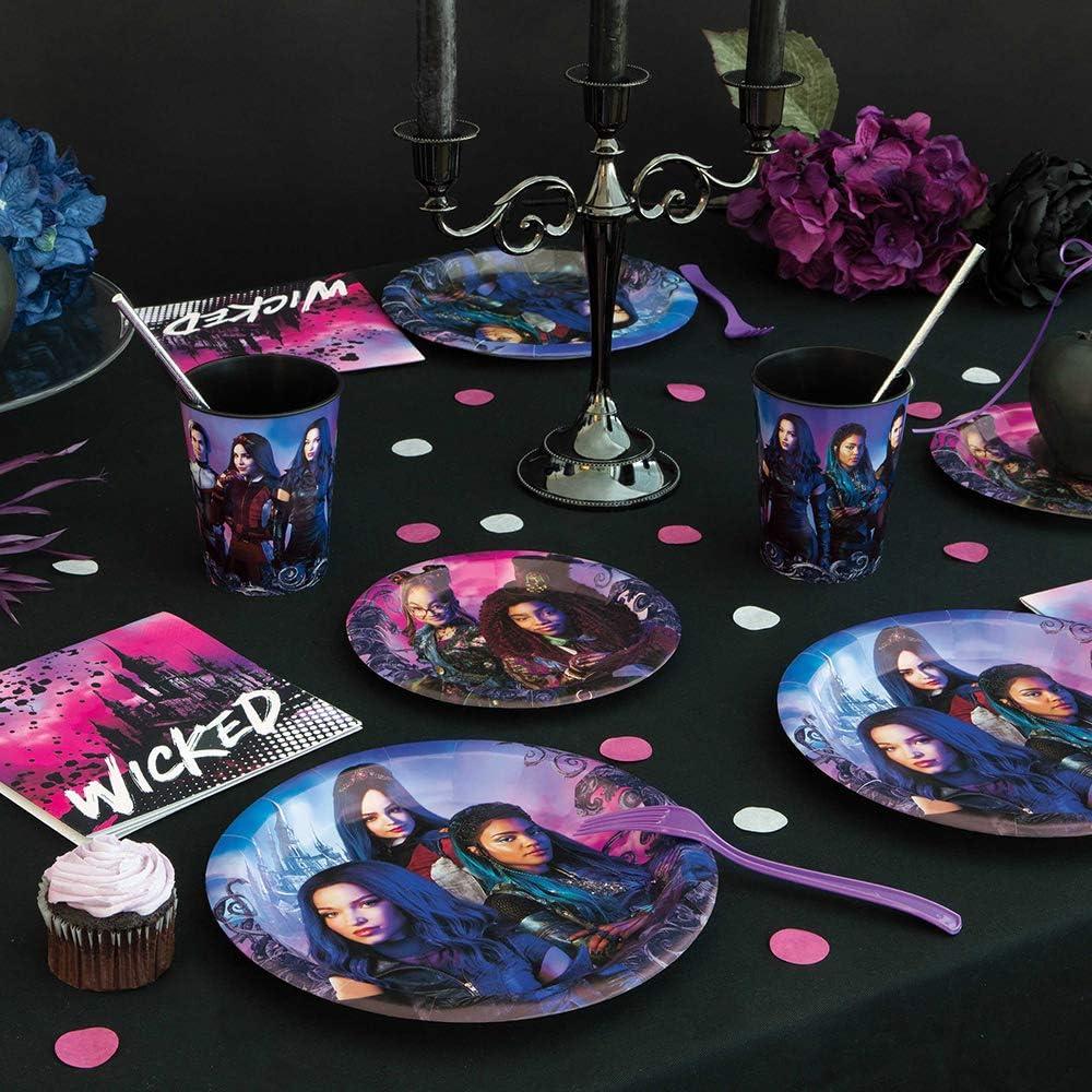 Platos de Postre Redondos Disney Descendants 3 - 8 Pcs 18 cm