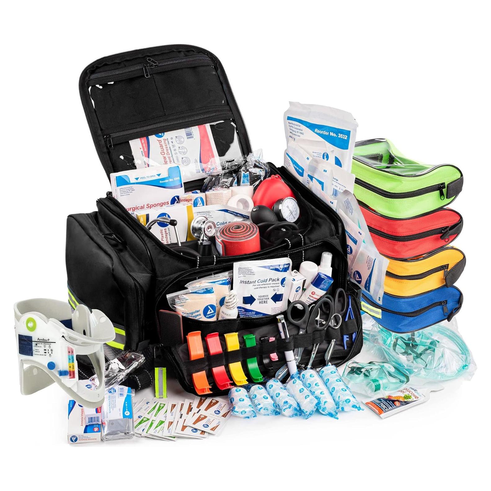 Kit de Trauma Profesional Scherber con 250 Suministros - Negro