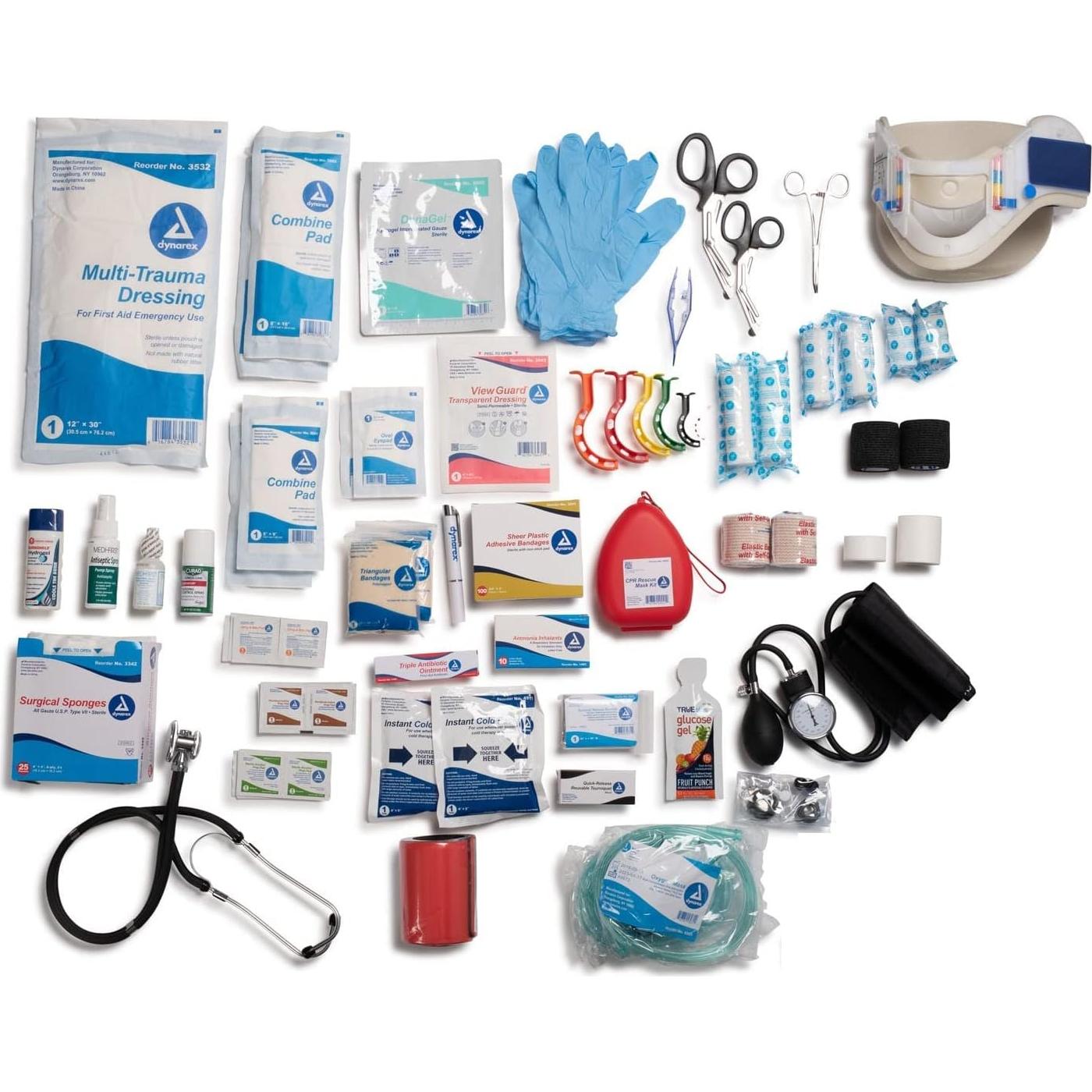Kit de Trauma Profesional Scherber con 250 Suministros - Negro