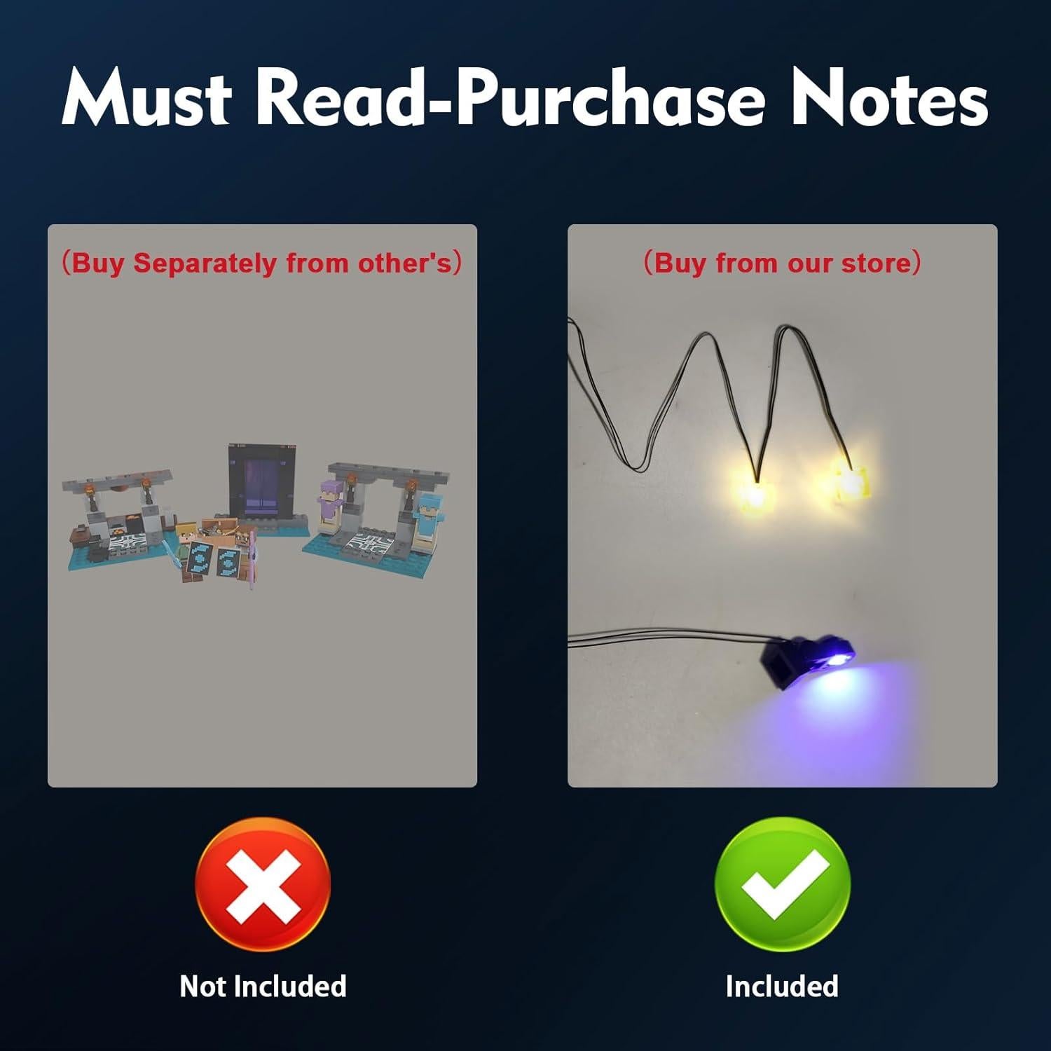 Kit de Luz BrickBling para Lego Mine-Craft 21252 - Iluminación Creativa