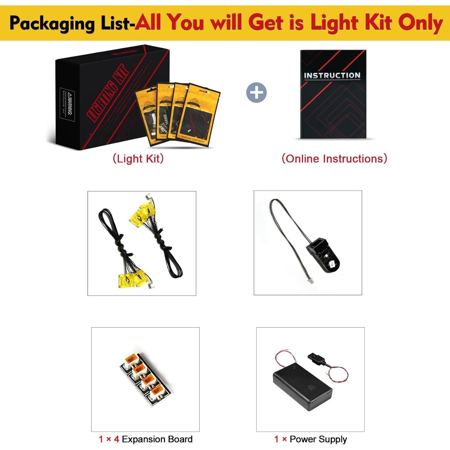 Kit de Luz BrickBling para Lego Mine-Craft 21252 - Iluminación Creativa