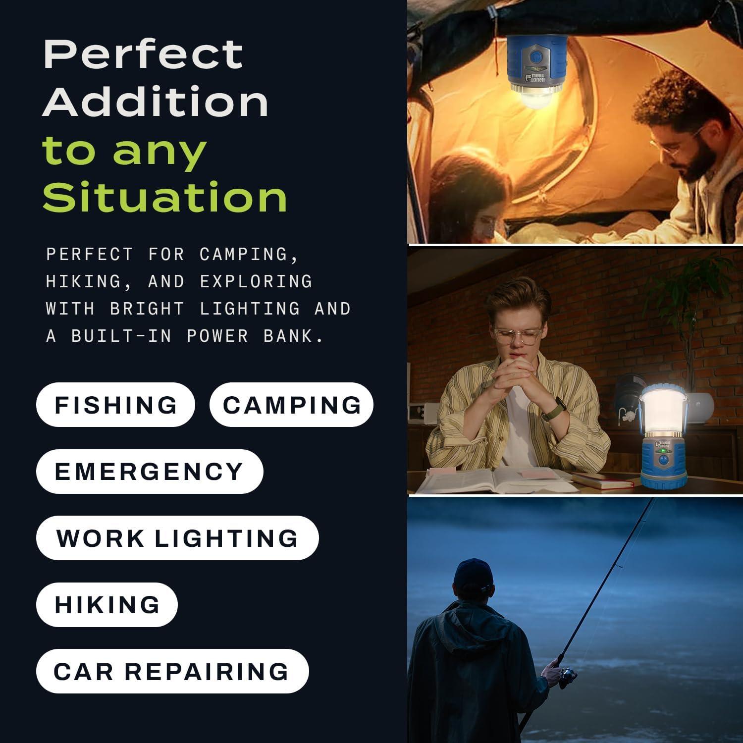 Linterna de Camping Tough Light 400 Lúmenes Recargable USB