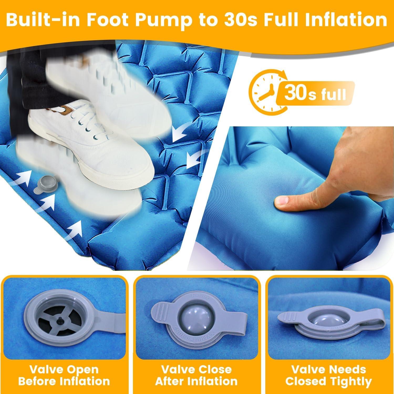 Colchoneta Inflable Oramoose SD-03 para Camping 200x70 cm