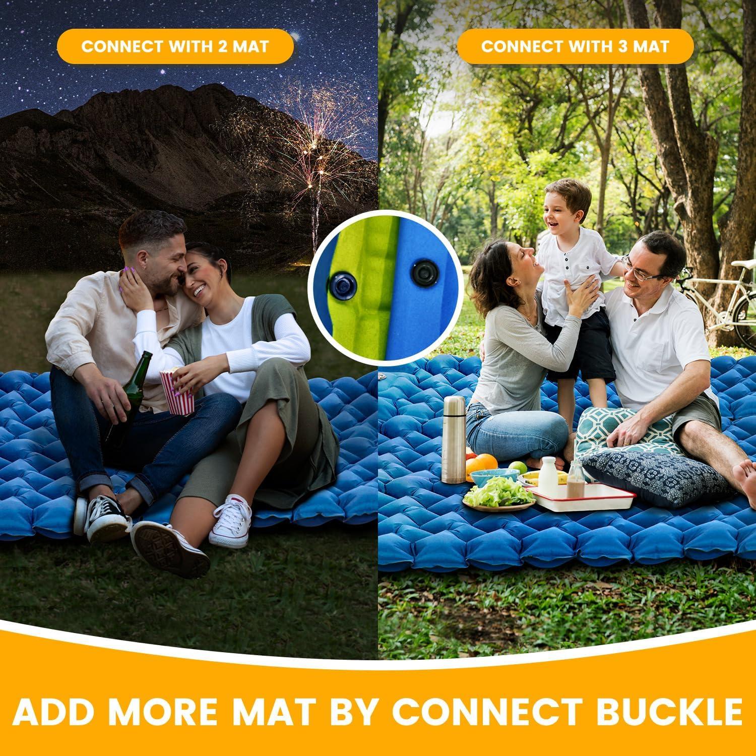 Colchoneta Inflable Oramoose SD-03 para Camping 200x70 cm