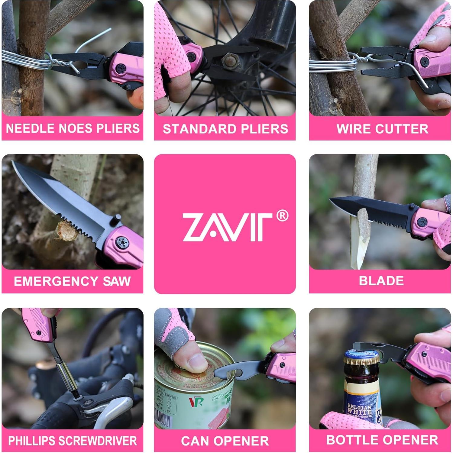 Wife Gifts ldeas, BEST WIFE EVER P-ink Multitool Knife, Wife Christmas Gifts from Husband, Wife Stocking Stuffers, Birthday Gifts for Wife, Valentines Day Anniversary