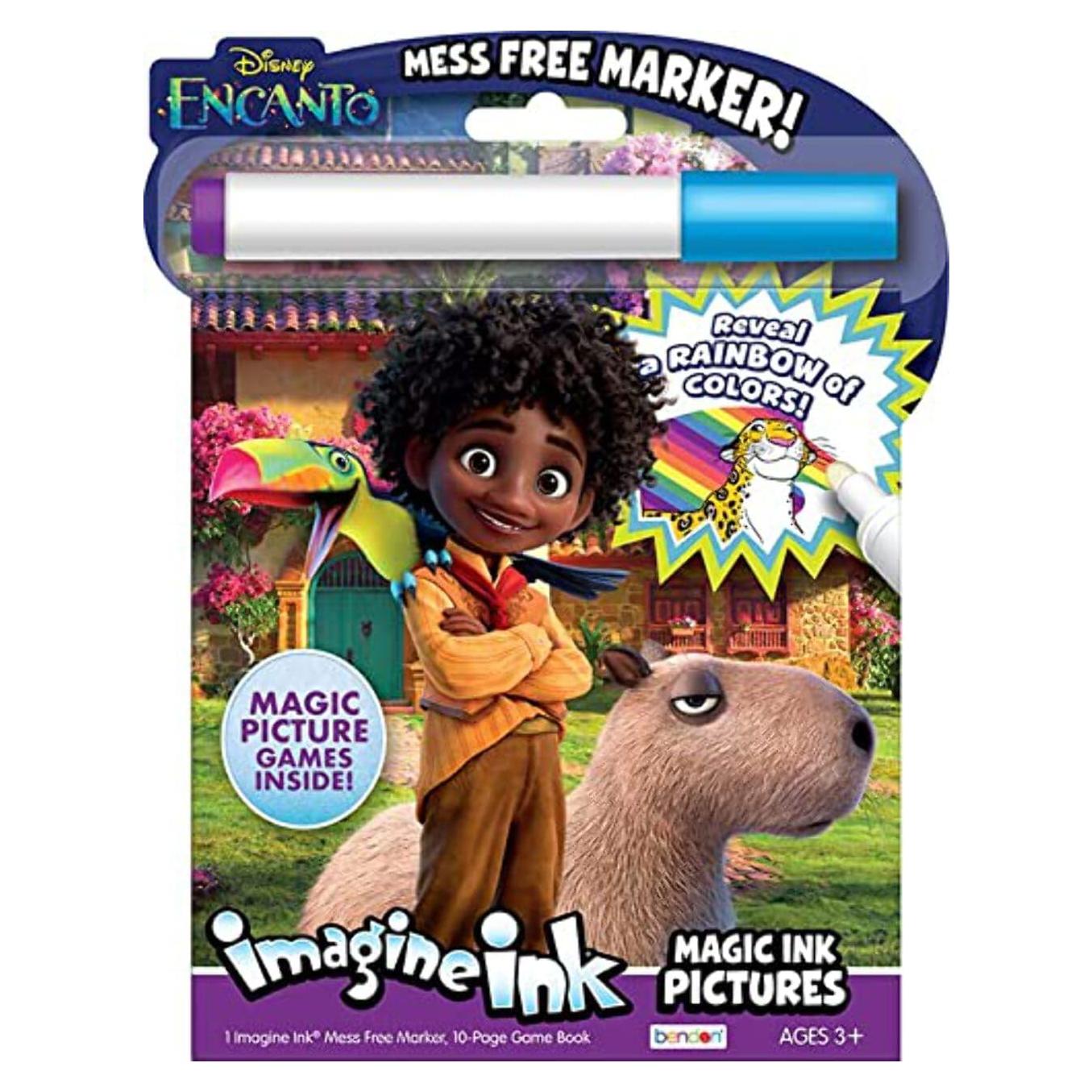 Libro de Juegos Bendon Encanto Imagine Ink con Marcador Sin Manchas