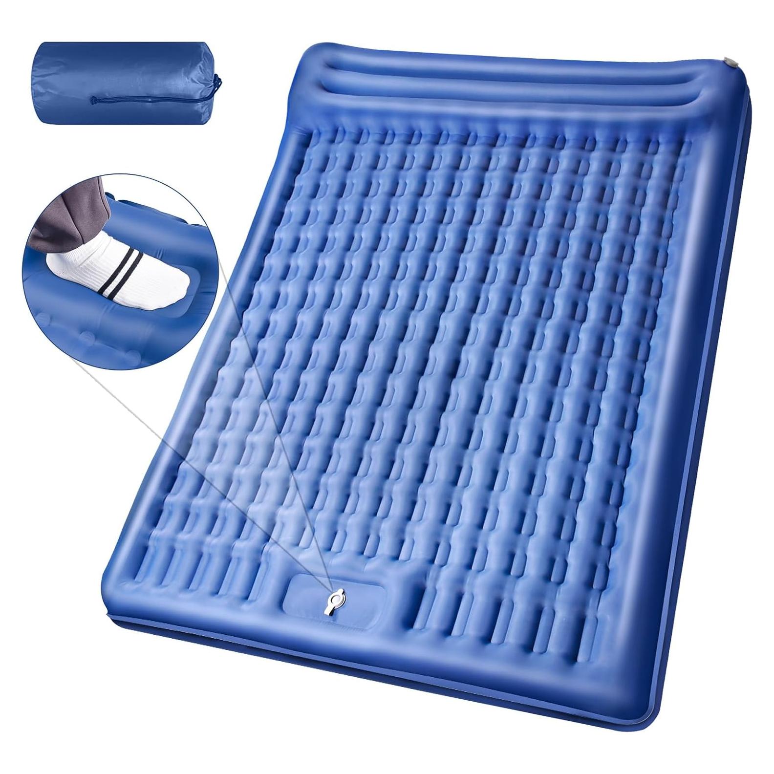 Colchoneta de Camping LILTSDRAE Inflable 200x137 cm con Bomba