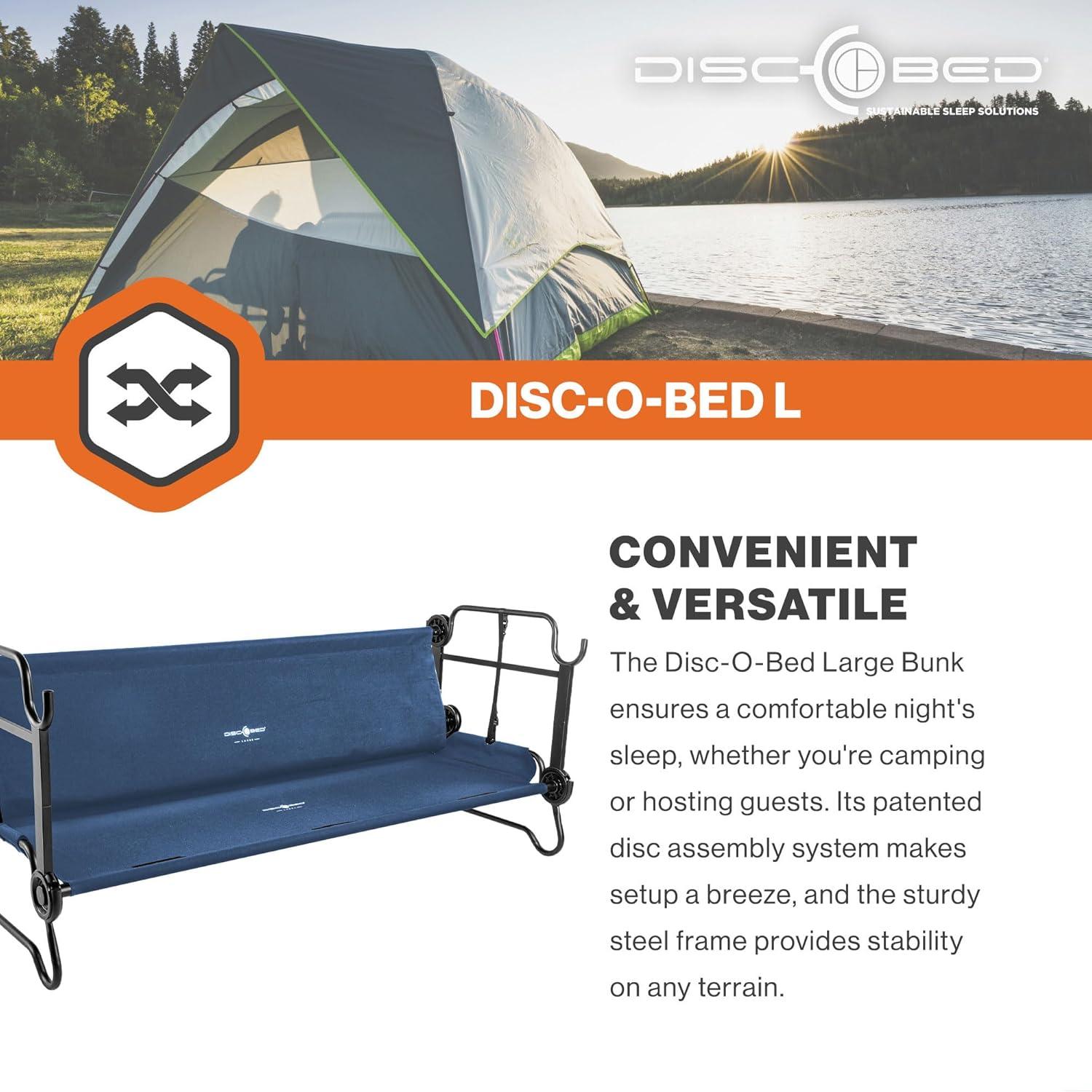 Banco Convertible Disc-O-Bed Marino para 2 Personas