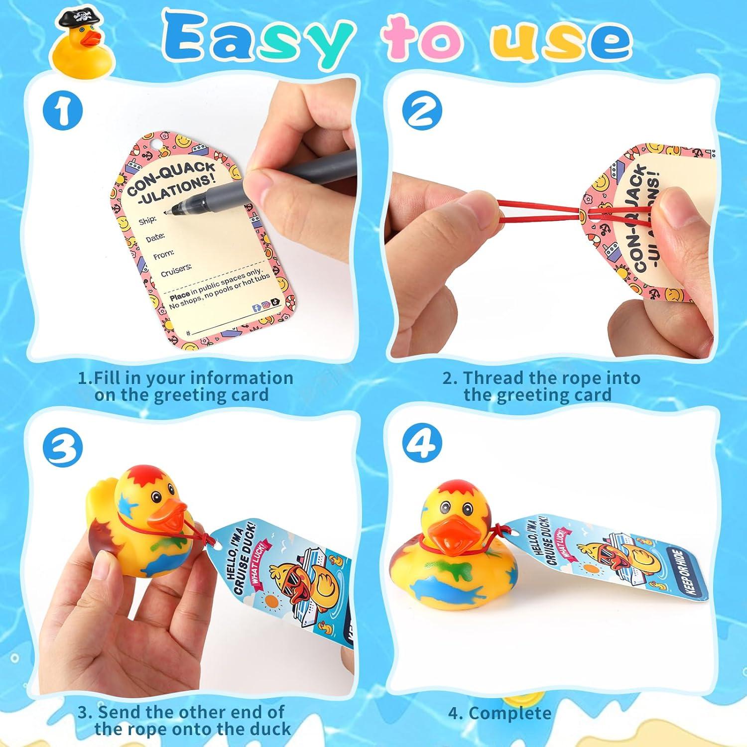 Kit de 90 Patitos de Goma para Crucero ANGGIKO - Juguetes y Etiquetas