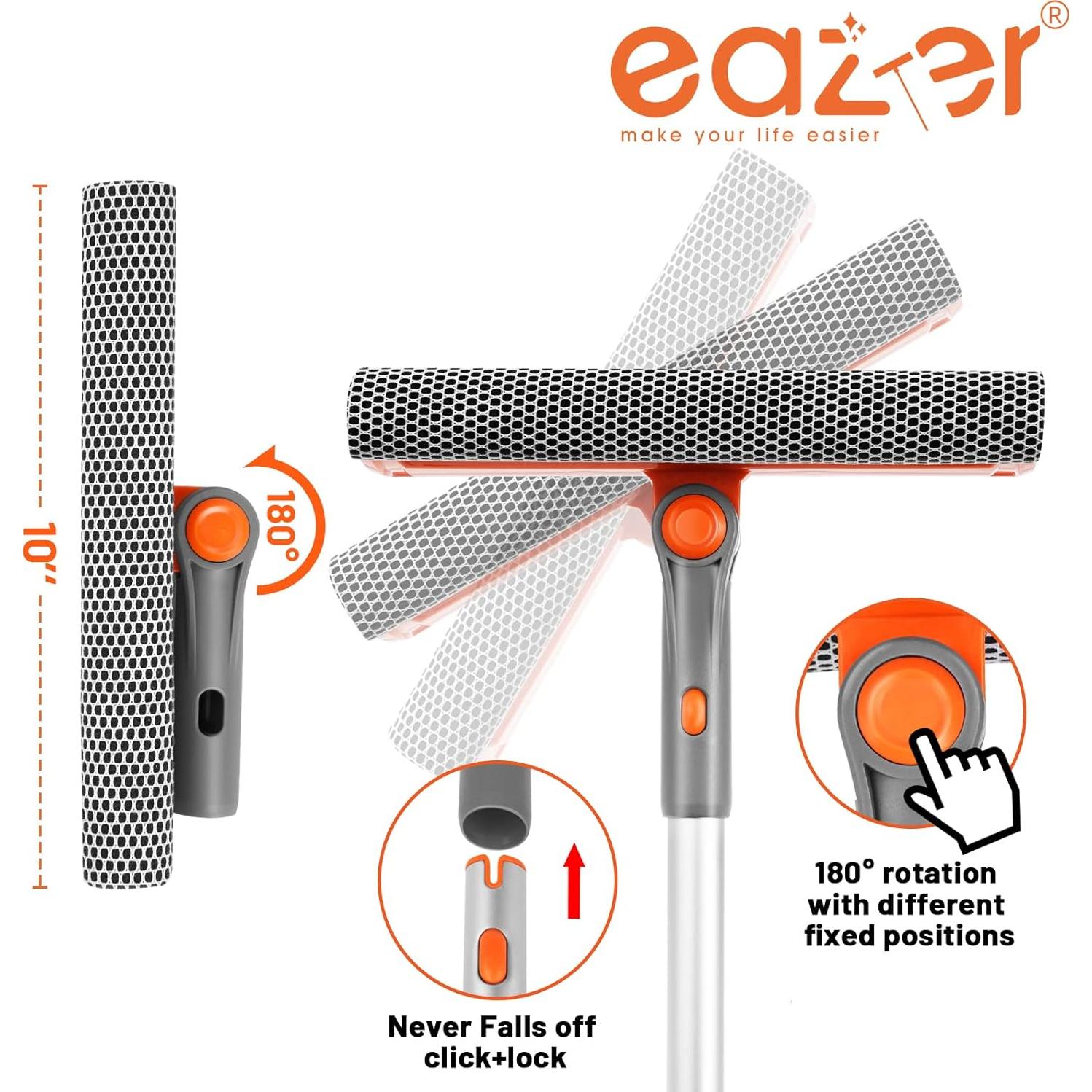 Limpiaparabrisas 2 en 1 eazer EA1626-PS3 con Poste Extensible 50.8-116.8 cm