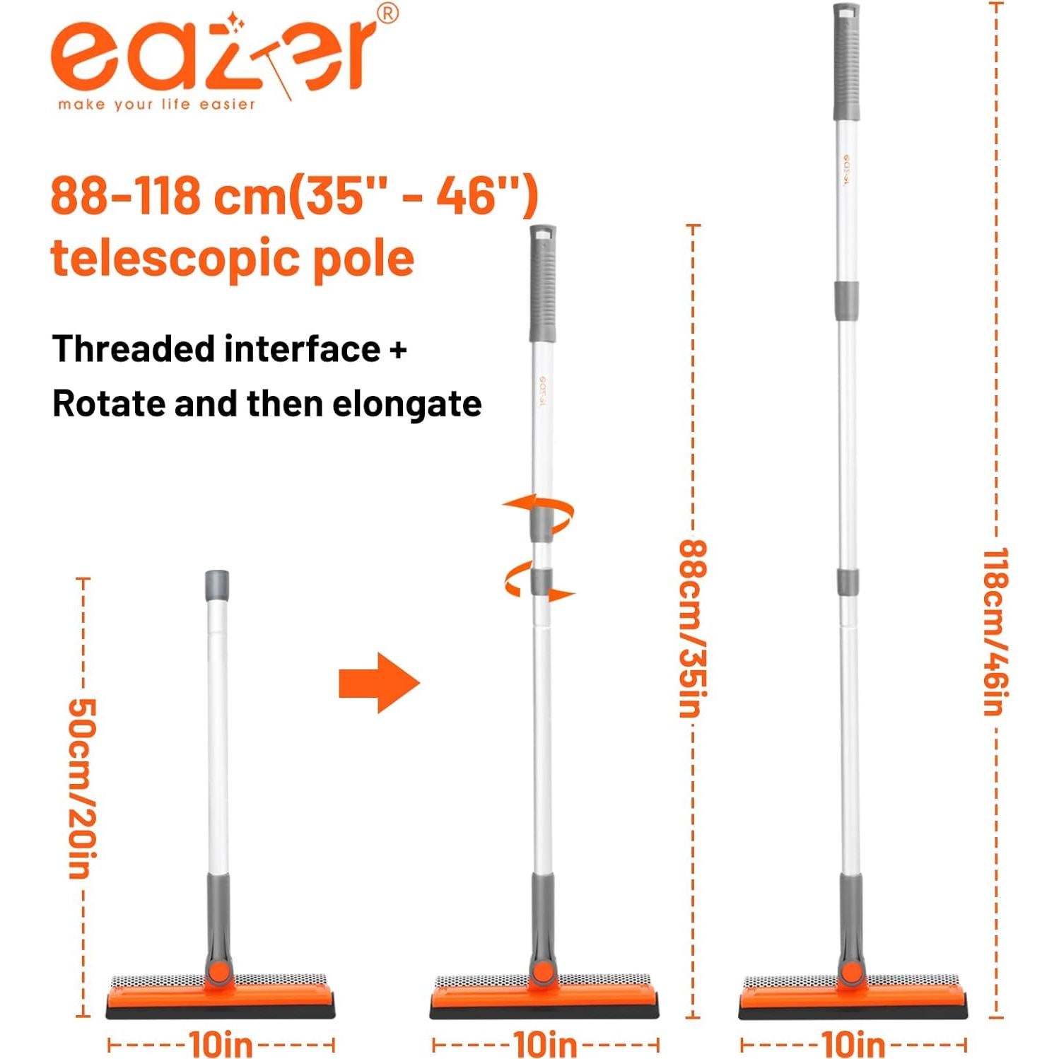 Limpiaparabrisas 2 en 1 eazer EA1626-PS3 con Poste Extensible 50.8-116.8 cm