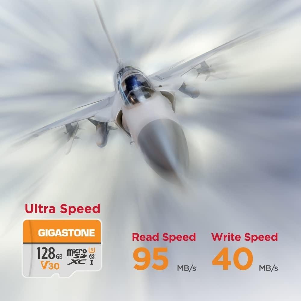 GIGASTONE 128GB Micro SD Card 2-Pack UHS-I V30 4K 95MB/s