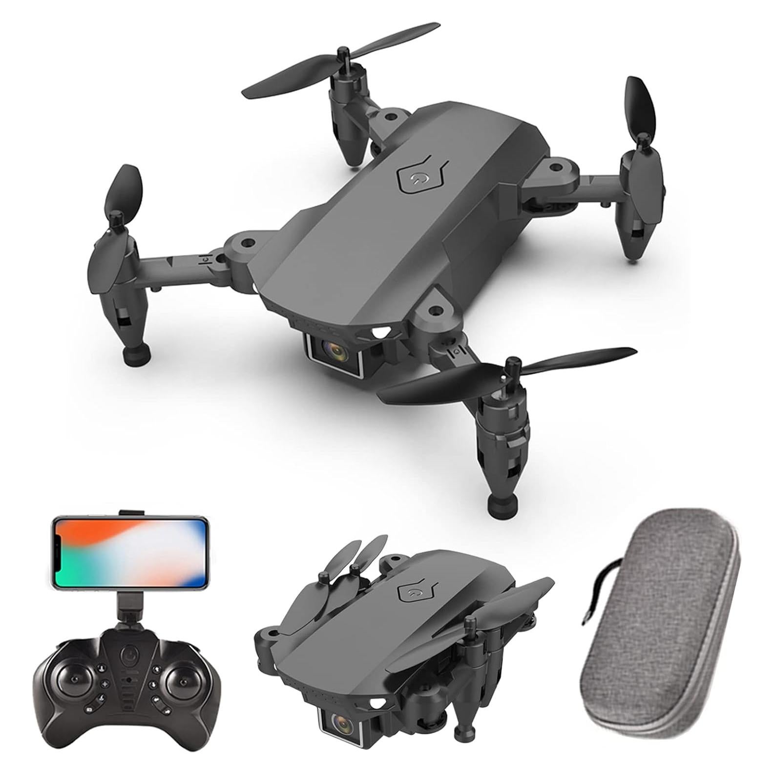 GoolRC L23 Mini Drone with 4K HD Camera for Kids and Adults, FPV Live Video Foldable RC Quadcopter with 3D Flips, Track Flight, Altitude Hold, Headless Mode and Storage Bag (Black)