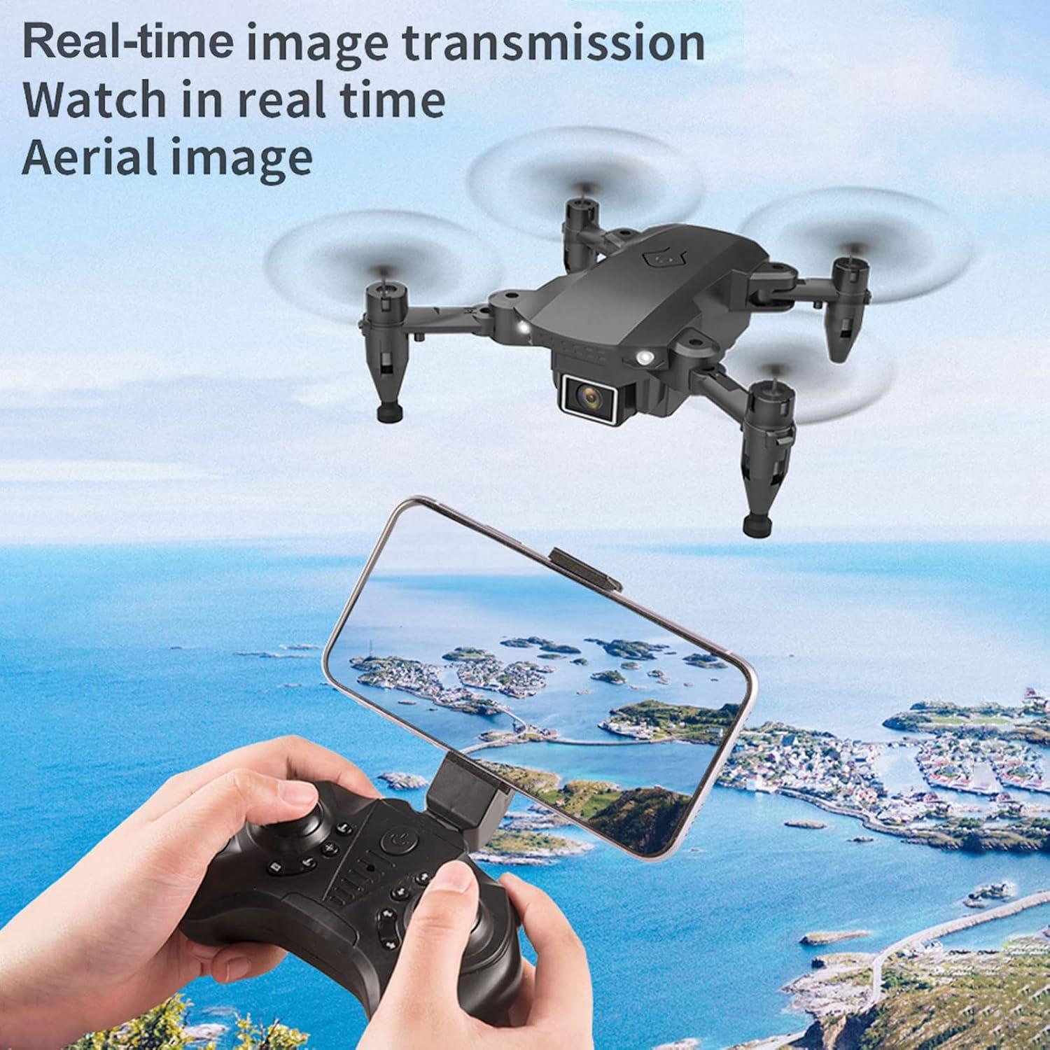 GoolRC L23 Mini Drone with 4K HD Camera for Kids and Adults, FPV Live Video Foldable RC Quadcopter with 3D Flips, Track Flight, Altitude Hold, Headless Mode and Storage Bag (Black)