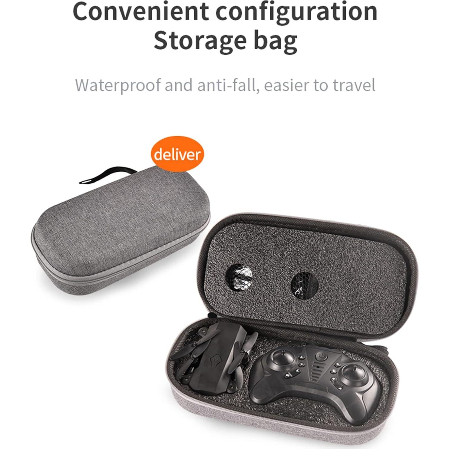 GoolRC L23 Mini Drone with 4K HD Camera for Kids and Adults, FPV Live Video Foldable RC Quadcopter with 3D Flips, Track Flight, Altitude Hold, Headless Mode and Storage Bag (Black)