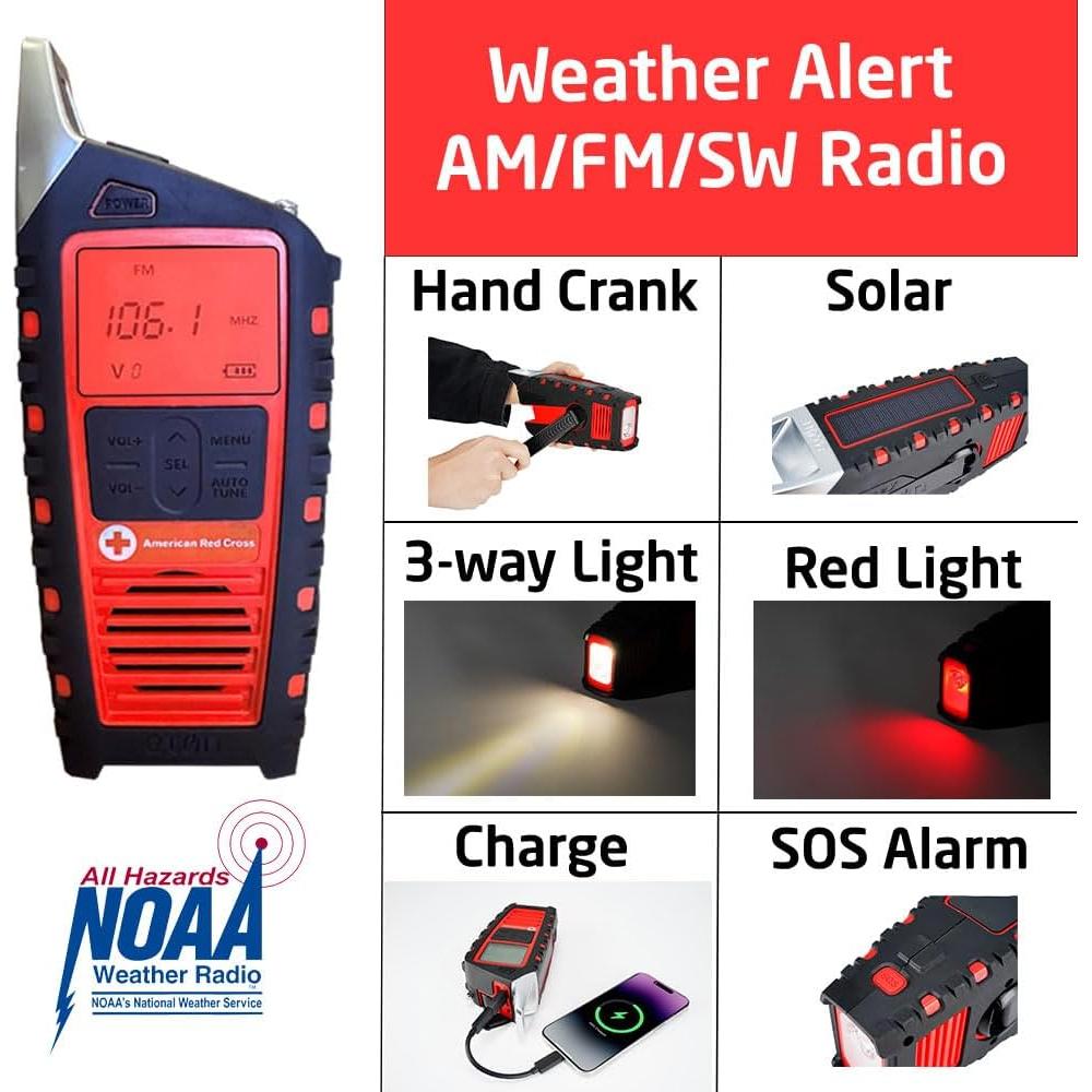 Radio Meteorológica Eton Odyssey Adventure con Manivela y Bluetooth