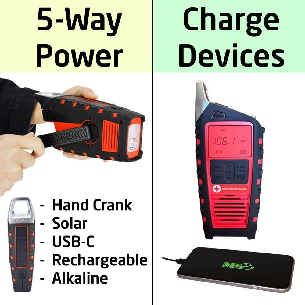 Radio Meteorológica Eton Odyssey Adventure con Manivela y Bluetooth